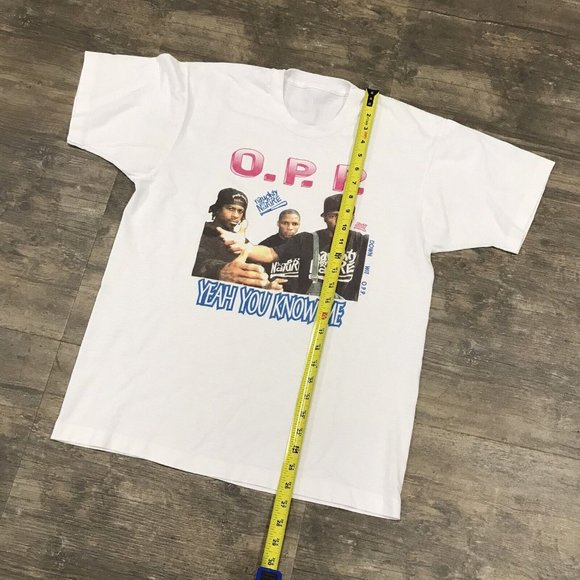 Vintage Naughty By Nature O.P.P Yeah You‎ Know Me Single Stitch NO TAG - Picture 7 of 9